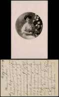 Menschen Soziales Leben Frauen, Frau Musizierend Porträt-Foto 1909 Passepartout - Personnages