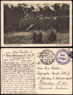 Ansichtskarte  Militaria WK1 Schützengrabenleben 1916  Gel. Div. Feldpoststempel - War 1914-18