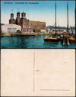 Postkaart Amsterdam Amsterdam Handelskade Met Hoofdgebouw 1914 - Amsterdam
