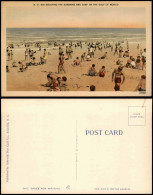 Postcard Florida ENJOYING THE SUNSHINE AND SURF GULF OF MEXICO 1930 - Other & Unclassified