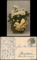Ansichtskarte  Blumen Korb Mit Schleife 1912/1911   Gelaufen Ab Stempel BERLIN - Autres & Non Classés