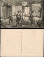 Ansichtskarte  Künstlerkarte Feine Herrschaften Bedienstete 1917 - 1900-1949