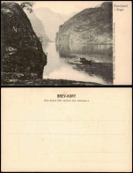 Norwegen Allgemein Nærófjord Sogn Fjord Landschaft Norwegen 1910 - Norway