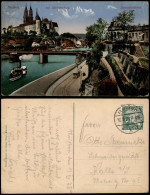 Ansichtskarte Meißen Panorama Mit Jägerschlößchen Und Albrechtsburg 1925 - Meissen