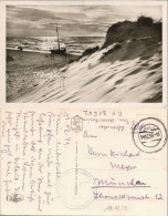 Ansichtskarte Zingst Segelboot, Meer  Dünen 1939 Stempel: Luftwaffenübungsplatz - Zingst