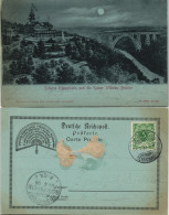 Remscheid Schloss Küppelstein, Müngstener Brücke Bei Mondschein 1899 Luna - Remscheid