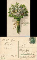 Ansichtskarte   Geburtstag Blumenstrauß 1916 Goldrand    Stempel KRIFTEL Taunus - Anniversaire