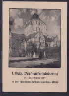 Franz. Zone Gute Anlaßkarte 1. Pfälz. Briefmarken Ausstellung Festhalle Landau - Rhénanie-Palatinat