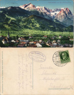 Garmisch-Partenkirchen Totale, Zugespitze - Stempel Hotel Michl 1914 - Garmisch-Partenkirchen