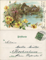 Ansichtskarte  Kinstlerkarte - Blüten Und Wassermühle 1899 - Non Classés