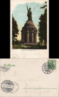 Ansichtskarte Hiddesen-Detmold Hermannsdenkmal Gel. F.-Bockenheim 1903 - Detmold