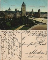Postcard Posen Poznań Schloß, Postdirektion 1917  Gel. Feldpost Glowno - Poland