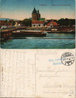 AK  Hameln Partie An Der Weserbrücke 1915  Gel. Feldpost REs. Lazarett Hameln - Hameln (Pyrmont)