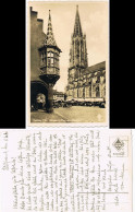 Ansichtskarte Freiburg Im Breisgau Münster Und Erker Am Kaufhaus 1940 - Freiburg I. Br.