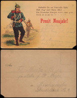 Ansichtskarte  Neujahr/Sylvester - Soldaten Patrouille 1911 - Nouvel An