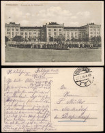 Ansichtskarte Hildesheim Soldaten Vor Der Kaserne 1916  Gel. Feldpoststempel WK1 - Hildesheim