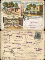Ansichtskarte Litho AK Hohenschönhausen-Berlin Restaurant Max Kuss Saal 1904 - Hohenschoenhausen