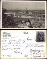 Postcard Budapest Stadt, Fotokarte 1938  Gel. Briefmarke U. Stempel - Hungary