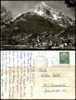 Ansichtskarte Mittenwald Panorama-Ansicht Mit Wetterstein Bergansicht 1956 - Mittenwald