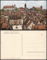 Nürnberg Panorama Mit Albrecht Dürer-Denkmal Mit Blick Auf Die Burg 1920 - Nuernberg