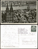 Ansichtskarte Köln Luftbild Stadt Als Fliegeraufnahme Von Westen 1940 - Koeln