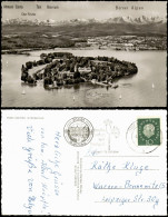 Ansichtskarte Konstanz Luftbild Insel Mainau, Blick Zu D. Berner Alpen 1960 - Konstanz