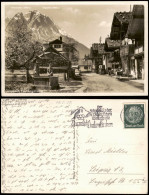 Ansichtskarte Garmisch-Partenkirchen Frühlingstrasse Dorf Partie 1937 - Garmisch-Partenkirchen