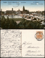 Ansichtskarte Innere Altstadt-Dresden Stadt, Elbdampfer 1917 - Dresden