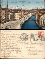 Ansichtskarte Zürich Panorama-Ansichten Stadtansicht 1913 - Autres & Non Classés