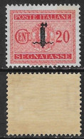 Italia Italy 1944 RSI Segnatasse Fascio Soprastampato C20 Sa N.S62 Nuovo Integro MNH ** - Portomarken