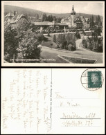 Postcard Bad Flinsberg Świeradów-Zdrój Kurhaus Mit Kurplatz 1930 - Schlesien