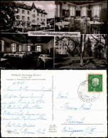 Ansichtskarte Wemding Kurhaus, Innen 1961  Gel. Landpoststempel ü. Dönauwörth - Wemding