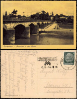 Ansichtskarte Saarbrücken Saarpartie M. Alter Brücke 1938 - Saarbruecken