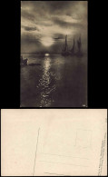 .Mecklenburg  Ostsee  Baltic Sea - Abendstimmung Segelboote - Fotokarte 1928 - Autres & Non Classés