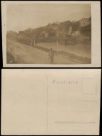 Ansichtskarte  Soldat Zerstörte Ortschaft Militaria WK1 1916 Privatfoto - War 1914-18