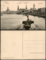 Ansichtskarte Dresden Fernheizhaus, Schauffelraddampfer 1911 - Dresden