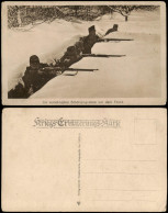 Im Verschneiten Schützengraben  Feind. Militär 1.WK (Erster Weltkrieg) 1915 - War 1914-18