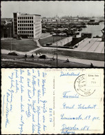 Postkaart Rotterdam Rotterdam Panorama Haven Met Beeld Zadkina 1956 - Rotterdam
