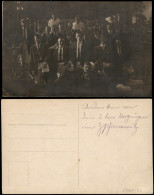 Ansichtskarte Zinnowitz Männergruppe Vor Gebäude 1915 - Zinnowitz