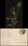 Ansichtskarte  Menschen/Soziales Leben Liebespaar (Grün-Ton) 1910 - Couples