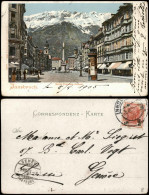 Ansichtskarte Innsbruck Maria Theresienstraße, Litfasssäule 1905 - Innsbruck