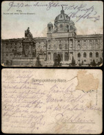 Ansichtskarte Innere Stadt-Wien Museum Und Maria Theresia-Monument 1910 - Sonstige & Ohne Zuordnung