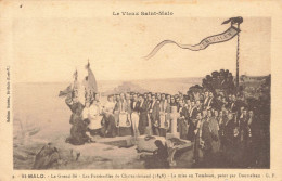 SAINT MALO : LE GRAND BE - LES FUNERAILLE DE CHATEAUBRIAND (1848) - LA MISE AU TOMBEAU PEINT PAR DOUTRELEAU - Saint Malo