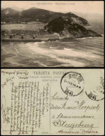San Sebastian Donostia / Donosti Playa De Gros Y Castillo, Panorama-Ansicht 1914 - Other & Unclassified