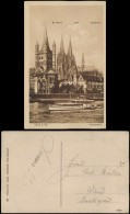 Köln Frankenwerft Fernansicht Dom, Stapelhaus, St. Martin Kirche 1920 - Koeln