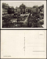 Postcard Aussig Ústí Nad Labem (Ustji, Ustjiss) Theaterplatz 1932 - Czech Republic
