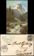 Ansichtskarte  Signierte Künstlerkarte Fluß Und Gebirge 1904 - 1900-1949