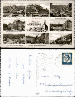 Ansichtskarte Würzburg Mehrbildkarte Mit 8 Ortsansichten 1965 - Wuerzburg