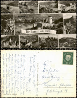 Ansichtskarte  Rhein (Fluss) Mit BURGEN (Castle Castles Rhine River) 1959 - Non Classés