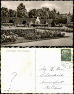Ansichtskarte Baden-Baden Park Gönner-Anlage 1954 - Baden-Baden